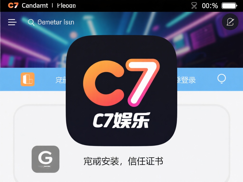 完成安装：信任证书后，返回桌面即可看到c7娱乐的图